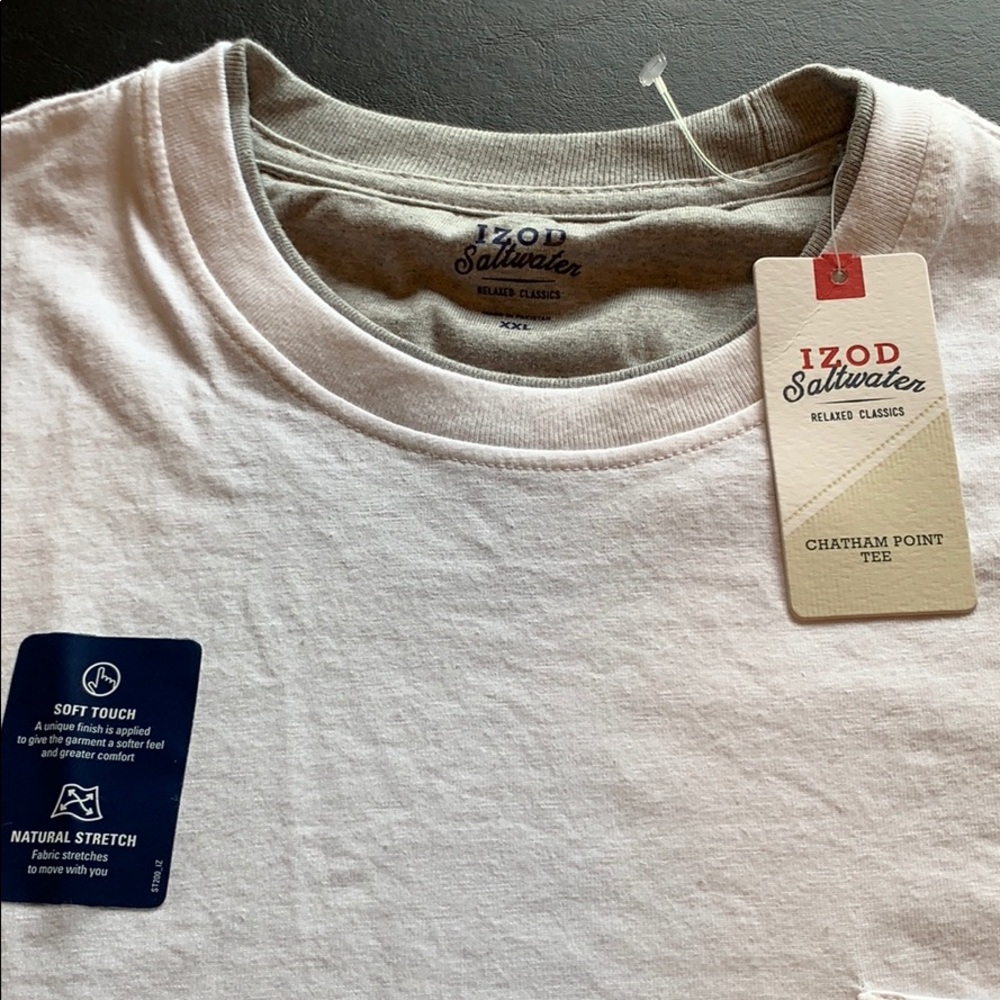 Izod saltwater relaxed tee shirt shirt 2XL NWT
